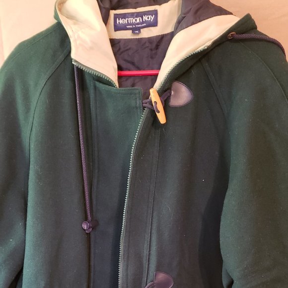 Herman Kay, Size 14, Emerald Green Winter Coat - Picture 1 of 16